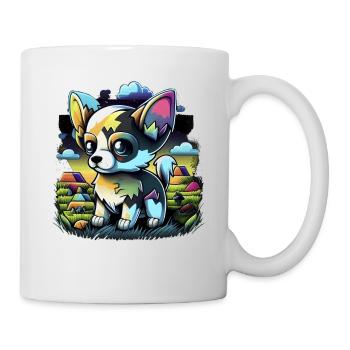 Chihuahua | Gaming Gamer Funny Comic Videogame - Mug - white - Right