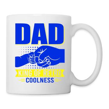 Retro Vintage Daddy 60s 70s 80s 90s Costume de fête - Mug blanc - blanc - Droite