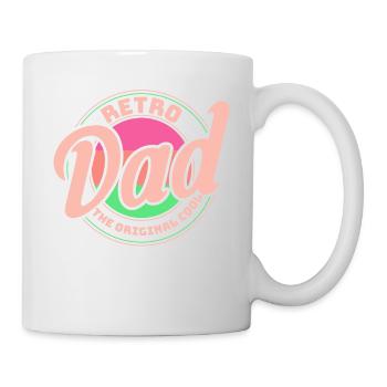 Retro Vintage Daddy 60s 70s 80s 90s Costume de fête - Mug blanc - blanc - Droite
