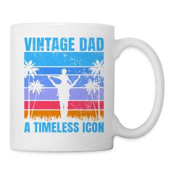 Super papa, papa, meilleur papa Fête des pères - Mug blanc - blanc - Droite