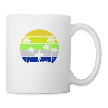 Surf, kitesurf, wakeboard, beach surfers - Mug blanc - blanc - Droite