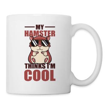 My Hamster Thinks I'm Cool Zwerghamster - Tasse - Weiß - Rechts