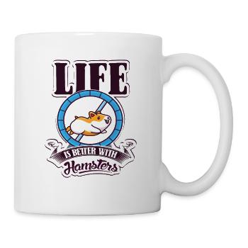 Life is Better with a Hamster Dwarf Hamster - Mug - white - Right