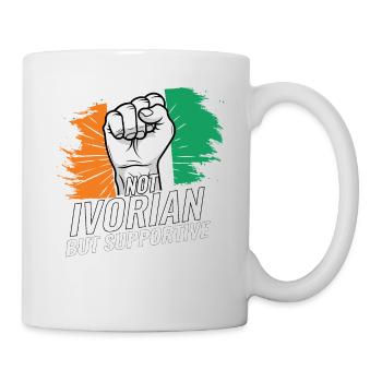 Not Ivorian But Supportive Ivory Coast Flag - Mug - white - Right