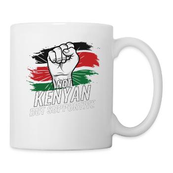 Pas kenyan mais favorable Kenya Flag Country - Mug blanc - blanc - Droite