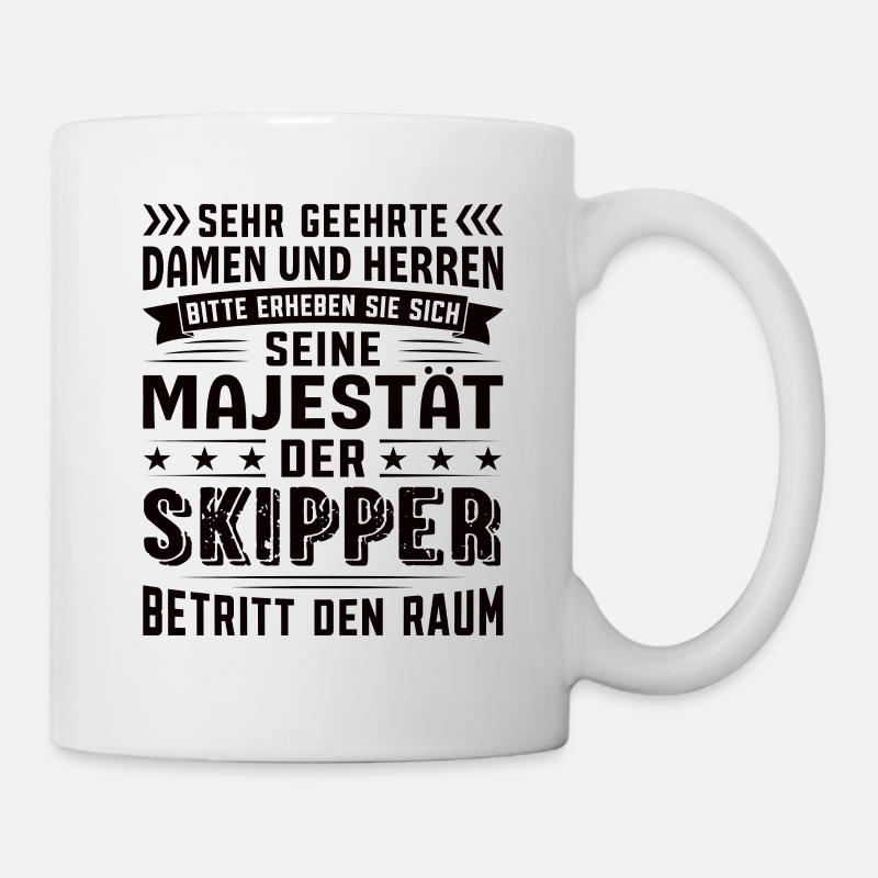 Skipper Geburtstag Skipper Sprüche Skipper - Tasse - Weiß