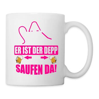 Junggesellenabschied Poltern Polterabend JGA - Tasse - Weiß - Rechts