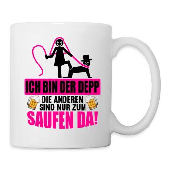 Junggesellenabschied Poltern Polterabend JGA - Tasse - Weiß - Rechts