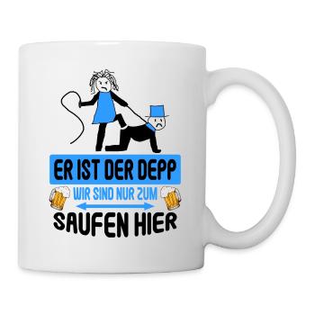 Junggesellenabschied Poltern Polterabend JGA - Tasse - Weiß - Rechts