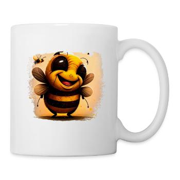 Don't Worry Bee Happy 44 - Mug - white - Right