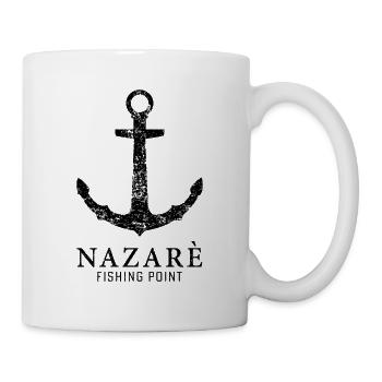 Port d’ancrage du point de pêche de Nazare - Mug blanc - blanc - Droite