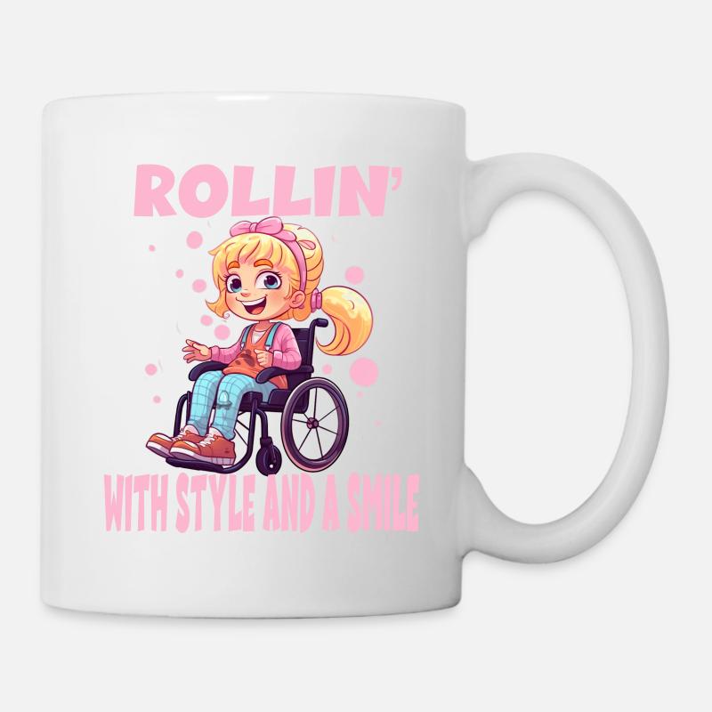 Rollin With Style and a Smile - Tasse - Weiß