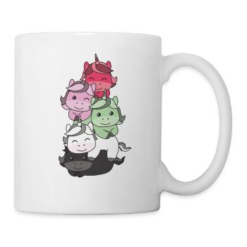 Recipromantic Flag Pride LGBTQ süßer Einhorn - Tasse - Weiß - Rechts