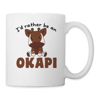 I'd rather be an okapi - sweet okapi - Mug - white - Right