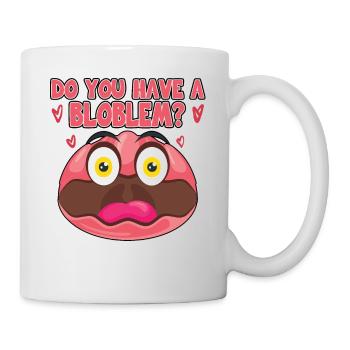 Costume de Blobfish - Visage de poisson Blob laid - - Mug blanc - blanc - Droite