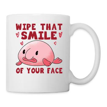 Costume de Blobfish - Visage de poisson Blob laid - - Mug blanc - blanc - Droite