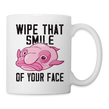 Costume de Blobfish - Visage de poisson Blob laid - - Mug blanc - blanc - Droite