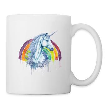 Magical Watercolor Rainbow Unicorn - Mug - white - Right
