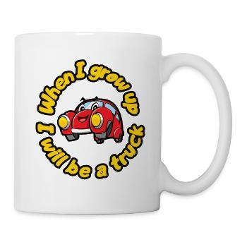 When I grow up, I'll be a truck - Mug - white - Right