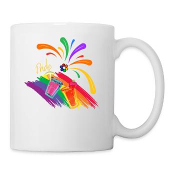 Drinks full of colors pride - Mug - white - Right