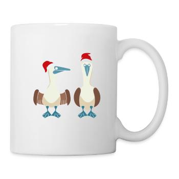 Merry Christmas Blaufußtölpel - Tasse - Weiß - Rechts