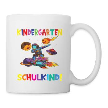 Tschüss Kindergarten Ich Bin Jetzt Ein Schulkind! - Tasse - Weiß - Rechts