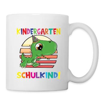 Tschüss Kindergarten Ich Bin Jetzt Ein Schulkind! - Tasse - Weiß - Rechts