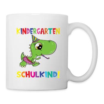 Tschüss Kindergarten Ich Bin Jetzt Ein Schulkind! - Tasse - Weiß - Rechts