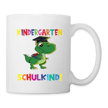 Tschüss Kindergarten Ich Bin Jetzt Ein Schulkind! - Tasse - Weiß - Rechts