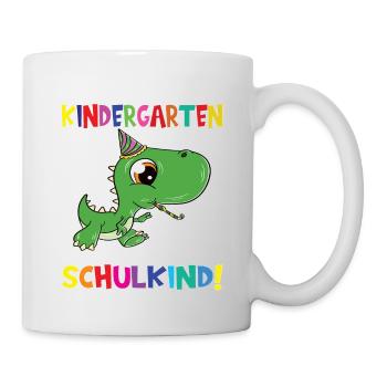 Tschüss Kindergarten Ich Bin Jetzt Ein Schulkind! - Tasse - Weiß - Rechts