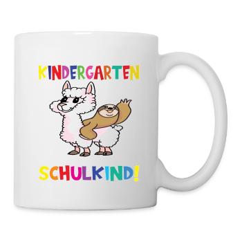 Tschüss Kindergarten Ich Bin Jetzt Ein Schulkind! - Tasse - Weiß - Rechts