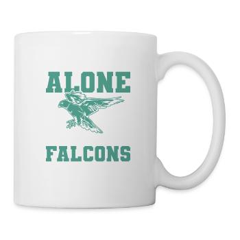 Lass mich in Ruhe, ich rede nur mit meinen Falken - Tasse - Weiß - Rechts