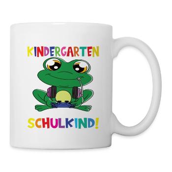 Tschüss Kindergarten Ich Bin Jetzt Ein Schulkind! - Tasse - Weiß - Rechts