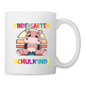 Tschüss Kindergarten Ich Bin Jetzt Ein Schulkind! - Tasse - Weiß - Rechts