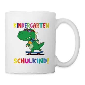 Tschüss Kindergarten Ich Bin Jetzt Ein Schulkind! - Tasse - Weiß - Rechts