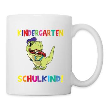 Tschüss Kindergarten Ich Bin Jetzt Ein Schulkind! - Tasse - Weiß - Rechts