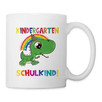 Tschüss Kindergarten Ich Bin Jetzt Ein Schulkind! - Tasse - Weiß - Rechts