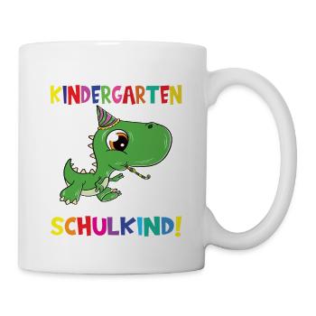 Tschüss Kindergarten Ich Bin Jetzt Ein Schulkind! - Tasse - Weiß - Rechts