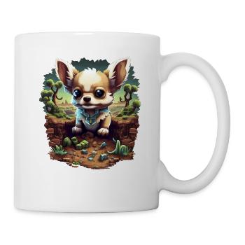 Chihuahua | Gaming Gamer Funny Comic Videogame - Mug - white - Right