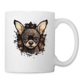 Chihuahua Mouse | Funny Comic Motif Movie Dog - Mug - white - Right