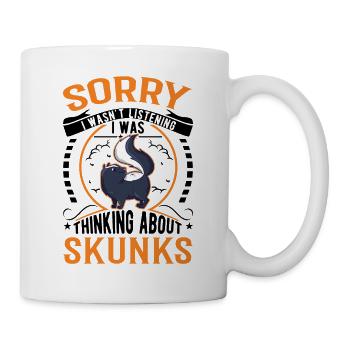 Cadeau Skunk - Mug blanc - blanc - Droite
