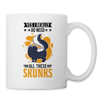 Cadeau Skunk - Mug blanc - blanc - Droite