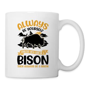 Soyez toujours vous-même Bison Buffle Büffel - Mug blanc - blanc - Droite