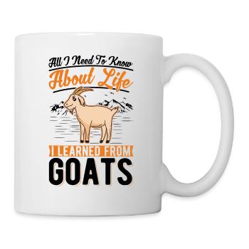 Ziege Ziegenhirte Geschenk - Tasse - Weiß - Rechts