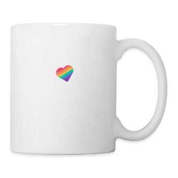Kostenlose Mama Umarmungen Regenbogen Gay Pride Transgender Cool - Tasse - Weiß - Rechts