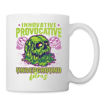 Underground Film, Independent Cinema, Horror - Tasse - Weiß - Rechts