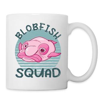 Costume de Blobfish - Visage de poisson Blob laid - - Mug blanc - blanc - Droite