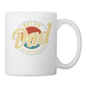 Retro Vintage Daddy 60s 70s 80s 90s Costume de fête - Mug blanc - blanc - Droite