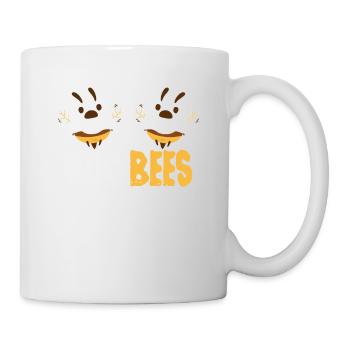 Boo Bees Drôle de couple Halloween Party Bee - Mug blanc - blanc - Droite