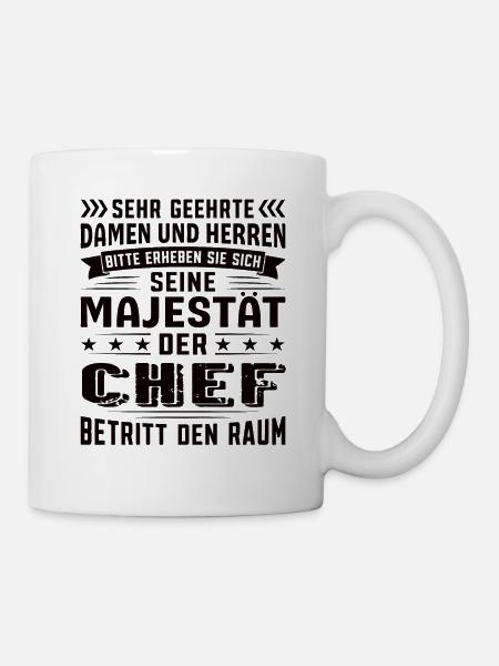 Chef Geburtstag Chef Sprüche Chef Geschenke - Tasse - Weiß
